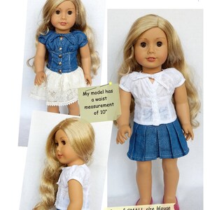 Joy Blouse 18 Inch Doll Clothes Pattern Fits Dolls Such as - Etsy