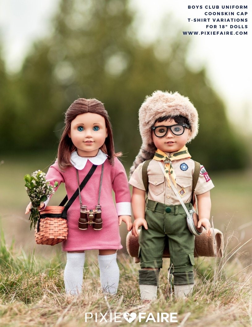Coonskin Cap 18 Inch Doll Clothes Accessory Pattern Fits