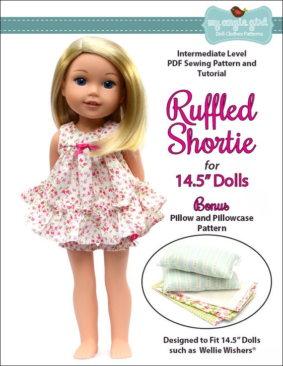 Pixie Faire My Angie Girl Ruffled Shortie Doll Clothes Etsy Adorable Wellie Wishers Clothes Patterns Pixie Faire My Angie Girl Ruffled Shortie Doll Clothes Etsy Adorable Wellie Wishers Clothes Patterns