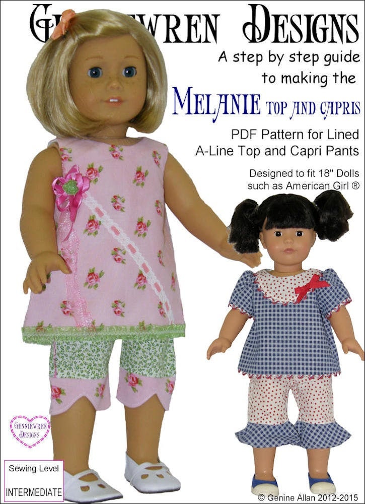 Pattern Sewing Butterick Doll Clothes Girl fits 18" inch Summer Outfits 