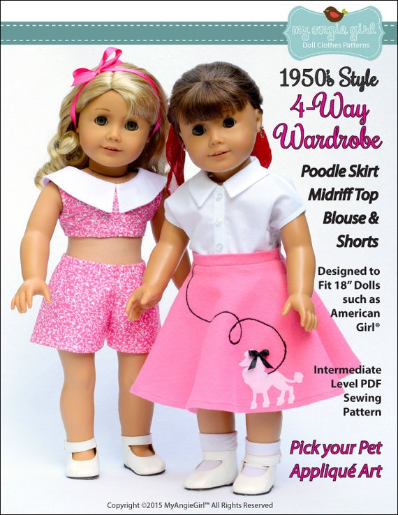 Pixie Faire My Angie Girl The 4 Way Wardrobe Doll Clothes Etsy