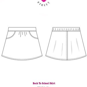 Back to School Skirt 18 Inch Doll Clothes Pattern Fits Dolls - Etsy
