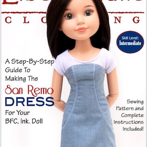 May include: A step-by-step guide to making a San Remo dress for a BFC, Ink. doll. The pattern and complete instructions are included. Skill level: Intermediate.