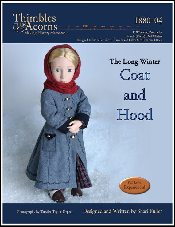 The Long Winter Coat and Hood 16 Inch Doll Clothes Pattern Fits A Girl for  All Time® Dolls Thimbles and Acorns PDF Pixie Faire -  Canada