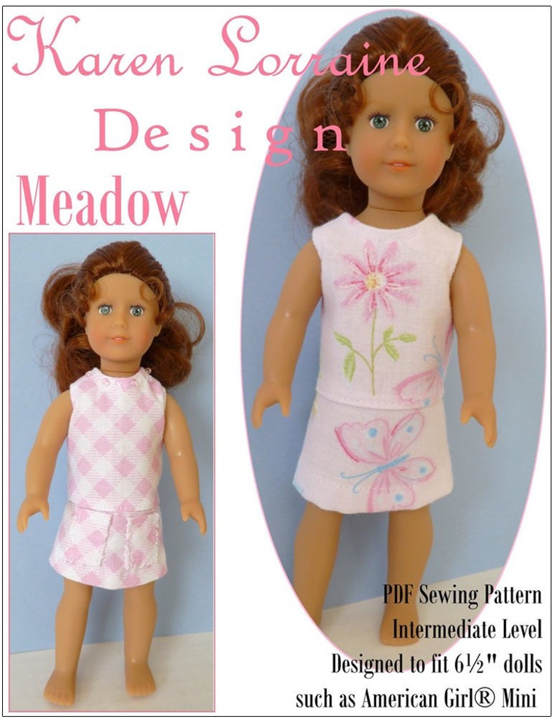 Meadow Dress 6.5 Inch Doll Clothes 