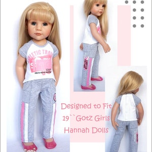 Active Pants 19 inch Doll Clothes Pattern Fits Dolls Such as Gotz® Hannah or Happy Kidz Doll Joy PDF Pixie Faire image 4