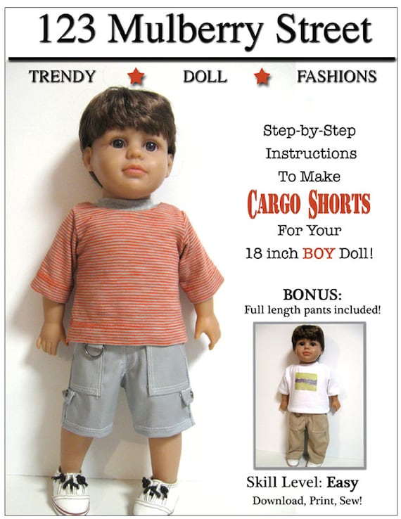 18 inch boy doll clothes patterns