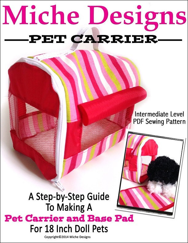 Designer Checkered Dog Carrier