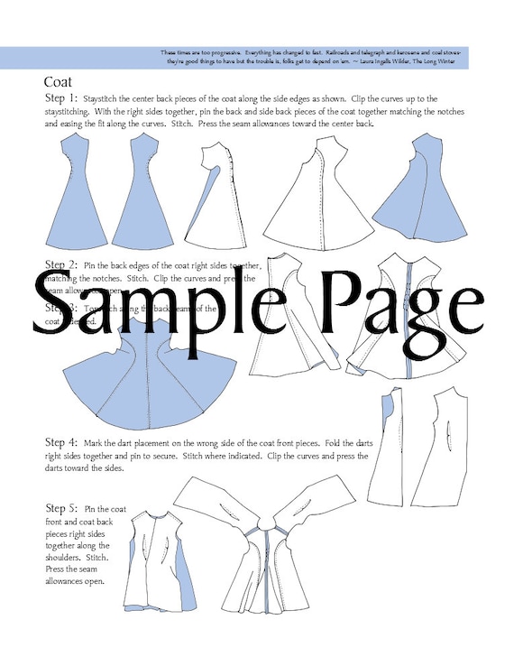 Pandora, an 18th-century Fashion Doll Sewing Pattern to Make