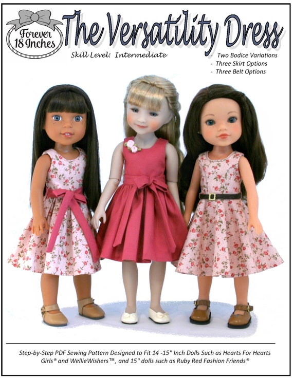 Buy Versatility Dress 14 15 Inch Doll Clothes Pattern Fits Dolls