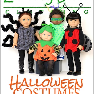 Halloween Costumes 15-18 inch Doll Clothes Pattern Fits Popular 18" Dolls and Bitty Baby™ - Liberty Jane - PDF - Pixie Faire