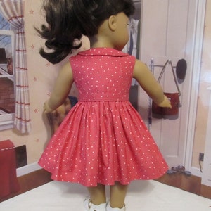Side Tie Collar Dress 18 inch Doll Clothes Pattern Designed to Fit Dolls such as American Girl® Keepers Dolly Duds PDF Pixie Faire image 8