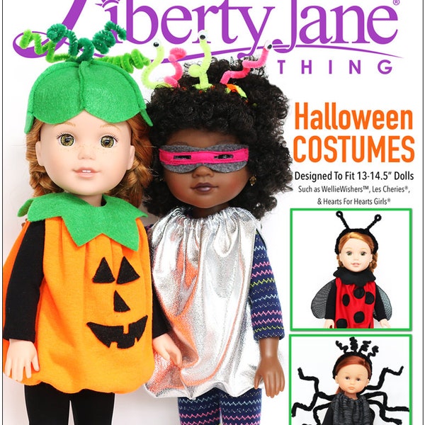 Halloween Kostüme 13-14,5 Zoll Puppenkleidung Muster passend für Puppen wie WellieWishers ™, CLC oder H4H - Liberty Jane - PDF - Pixie Faire