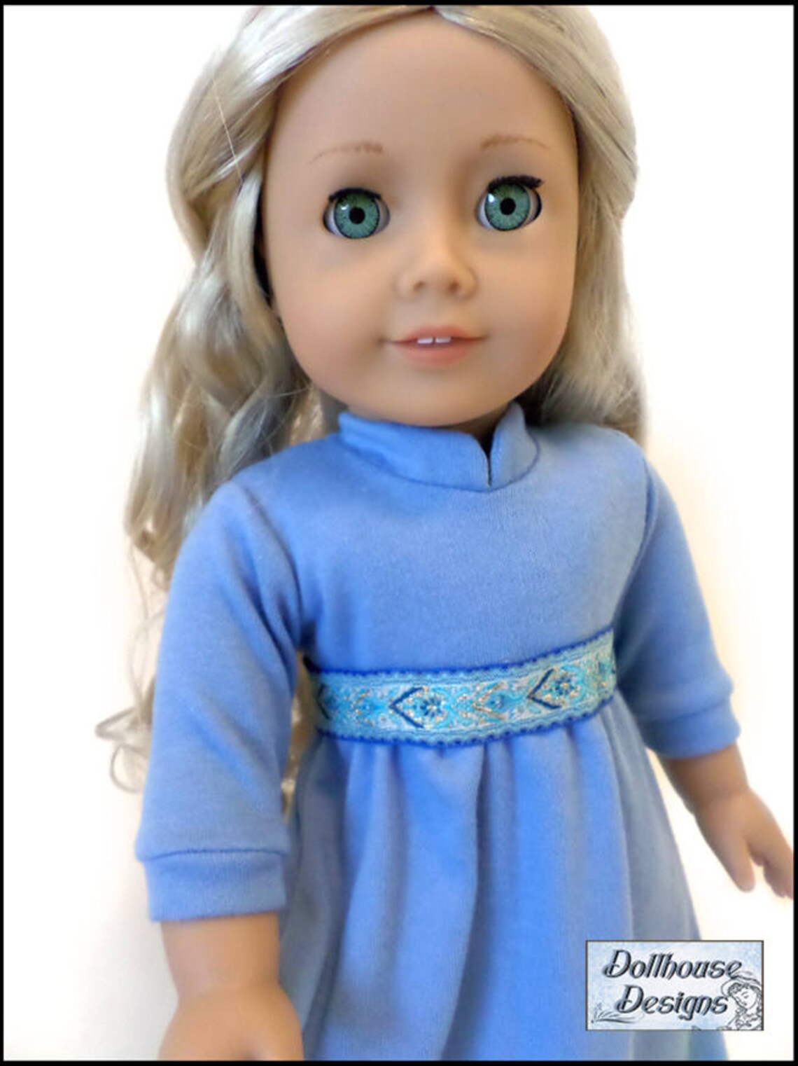 Winter Princess Nightgown 18 Inch Doll Clothes Pattern Fits Etsy