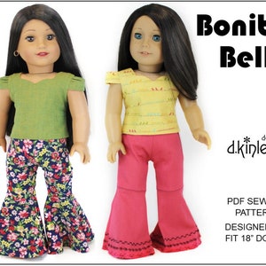 Pantalon Bonita Bells 18 pouces, modèle de vêtements de poupée pour les poupées populaires de 18 pouces - DKinley Designs - PDF - Pixie Faire