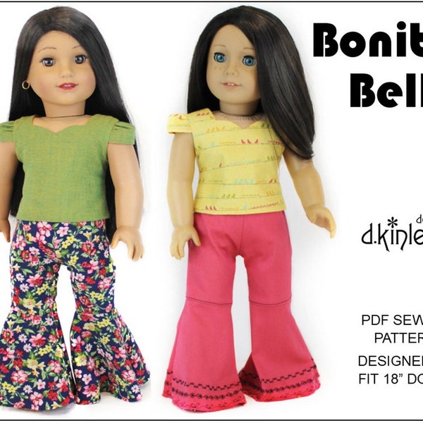 Pantalon Bonita Bells 18 pouces, modèle de vêtements de poupée pour poupées telles que American Girl® - DKinley Designs - PDF - Pixie Faire