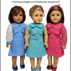 First Dance 18 inch Doll Clothes Pattern Fits Dolls such as American Girl® - Frog Princess Fashions - PDF - Pixie Faire
