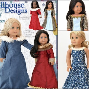 Frost Queen 18 inch Doll Clothes Pattern Fits Popular 18&quot; Dolls - Dollhouse Designs - PDF - Pixie Faire