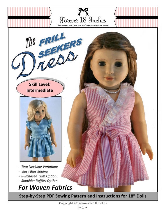 Etsy 18 inch doll clothes sales