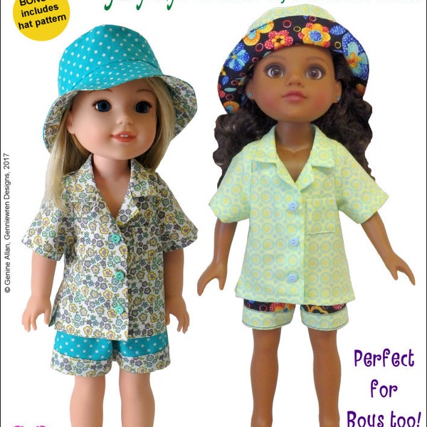 Alana 14-14.5 inch Doll Clothes Pattern Fits Dolls such as WellieWishers™ and Hearts For Hearts® - Genniewren Designs - PDF - Pixie Faire