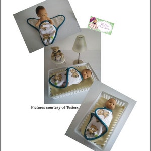 Cuddly Swaddle 8" Baby Doll Accessories Pattern Fits Baby Dolls such as Little Bitty Baby™ - Ma Petite Cherie Couture - PDF - Pixie Faire