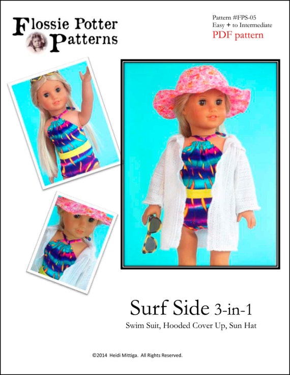 Pixie Faire Flossie Potter Surf Side 3 In 1 Set Doll Clothes Etsy
