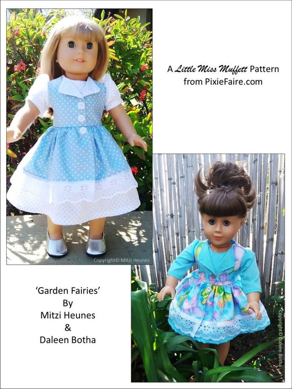 Fairy Tale Fantasy Dress 18 Inch Doll Clothes Pattern Fits Popular
