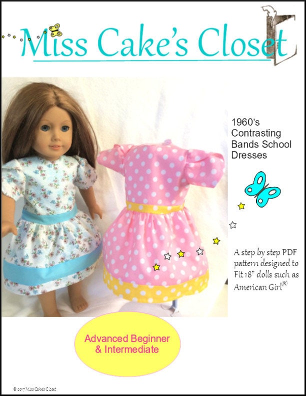 Pixie Faire Miss Cake's Closet 1960s Contrasting Bands Etsy