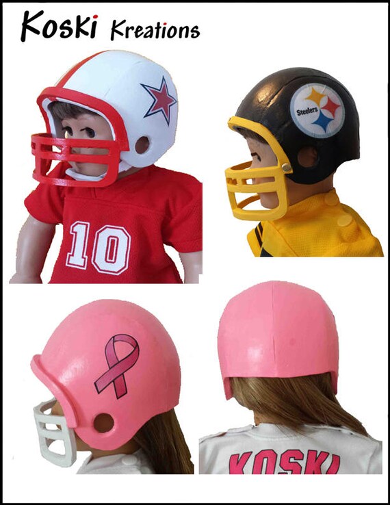 american girl doll football helmet Football Helmet 18 Inch Doll Clothes Pattern Designed to Fit Popular 18