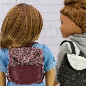 Patrón de accesorio de ropa para muñecas de 18 pulgadas con mochila urbana que se adapta a las muñecas más populares de 18 pulgadas - Sew Urban - PDF - Pixie Faire imagen 3