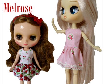 Melrose Dress 20-26.3 cm Doll Clothes Pattern Designed to Fit Middie Blythe® or Dal™ Dolls - Karen Lorraine Design - PDF - Pixie Faire