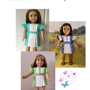 The Marsha Dress 18 inch Doll Clothes Pattern Fits Dolls such as American Girl® Miss Cake's Closet PDF Pixie Faire image 5