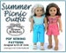 Summer Picnic Outfit 18 inch Doll Clothes Pattern Fits Dolls such as American Girl® - Forever 18 Inches - PDF - Pixie Faire 