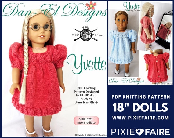 Patrón Vestido Ropa De Punto Para MuÃ±ecas Ganchillo Ropa De MuÃ