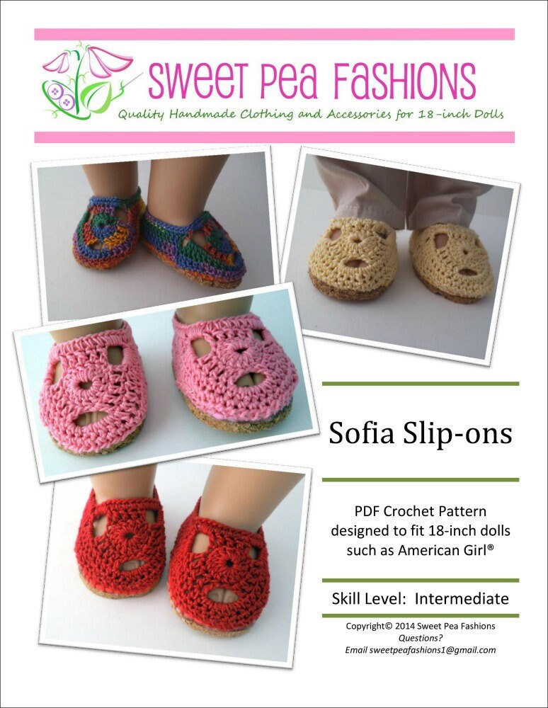 Crochet american girl doll shoes discount