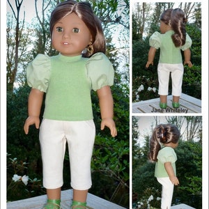 Puff-Sleeved Joy Top 18 inch Doll Clothes Pattern Fits Dolls Such as American Girl® Doll Joy PDF Pixie Faire image 8