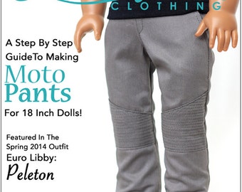 Moto Pants 18 inch Doll Clothes Pattern Fits Popular 18" Dolls - Liberty Jane - PDF - Pixie Faire