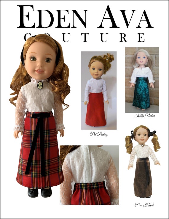 1970s Holiday Maxi Outfit 14.5 Inch Doll Clothes Pattern