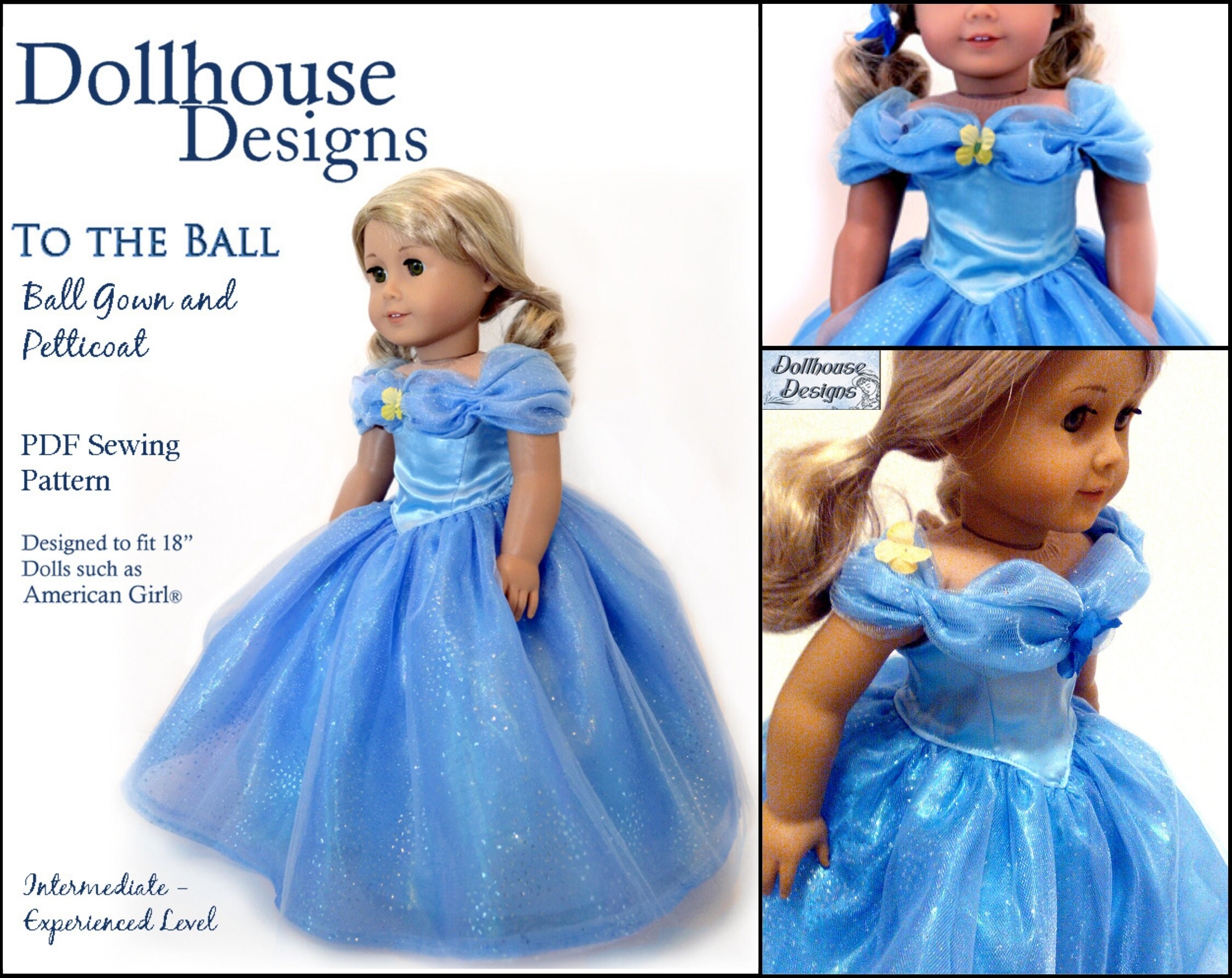 Cinderella Quiet Book Crochet Pattern Busy Story Book and Doll Cinderella 