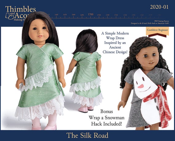 Carpatina 18" Qing Dynasty Court Robe Dress For 18 Inch Dolls – Multicolor Imperial Outfit