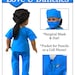 Scrubs Outfit 18 Inch Doll Clothes Pattern Love U Bunches PDF Pixie ...