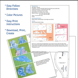 Christening Gown & Bonnet 15 Inch Doll Clothes Pattern Fits Baby Dolls such as Bitty Baby™ Baby Mine PDF Pixie Faire image 4