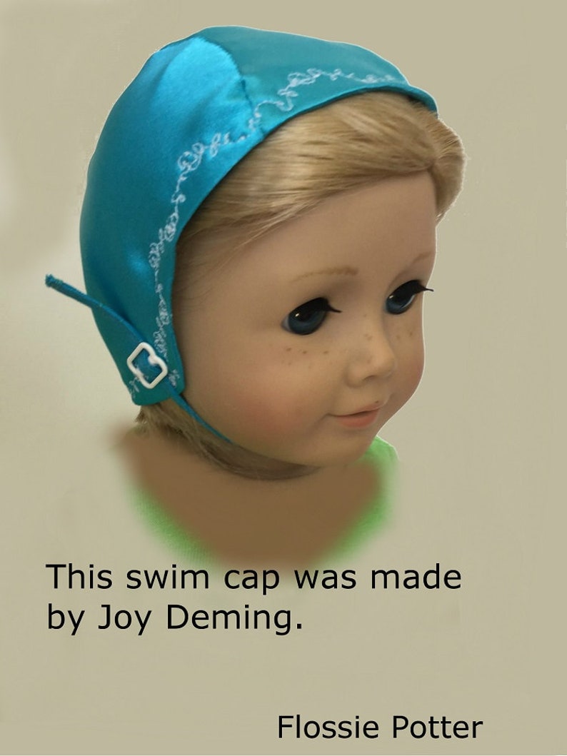 Retro Swim Cap 18 Inch Doll Clothes Pattern Fits Dolls Such as Etsy