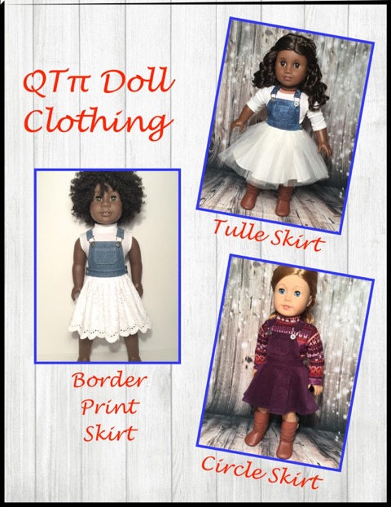 Oh My Gosh Skirtall 18 Inch Doll Clothes Pattern Fits Dolls Etsy
