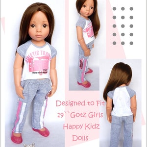 Active Pants 19 inch Doll Clothes Pattern Fits Dolls Such as Gotz® Hannah or Happy Kidz Doll Joy PDF Pixie Faire image 2