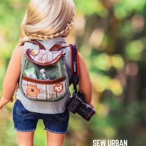 Patrón de accesorio de ropa para muñecas de 18 pulgadas con mochila urbana que se adapta a las muñecas más populares de 18 pulgadas - Sew Urban - PDF - Pixie Faire imagen 6