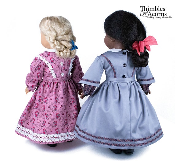 1860 Civil War Dress 18 Inch Doll Clothes Pattern Fits Dolls Such as  American Girl® Thimbles and Acorns PDF Pixie Faire 
