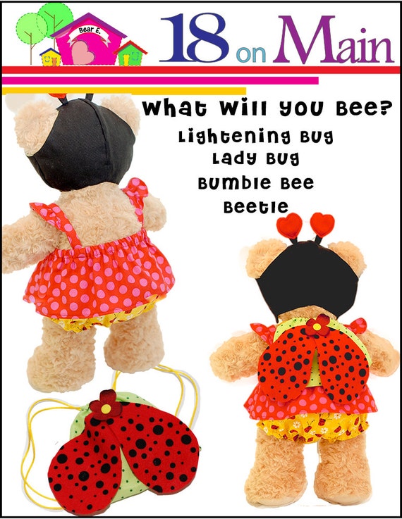 Bear E. Lovebug Sundress Outfit BAB Doll Clothes Pattern