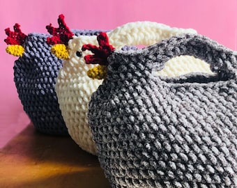 Crochet Clutch Bag Pattern · Crochet Chicken Plush Purse Pattern Easy · Cute Bag Crochet Pattern · Chubby Chicken Crochet Amigurumi Handbag
