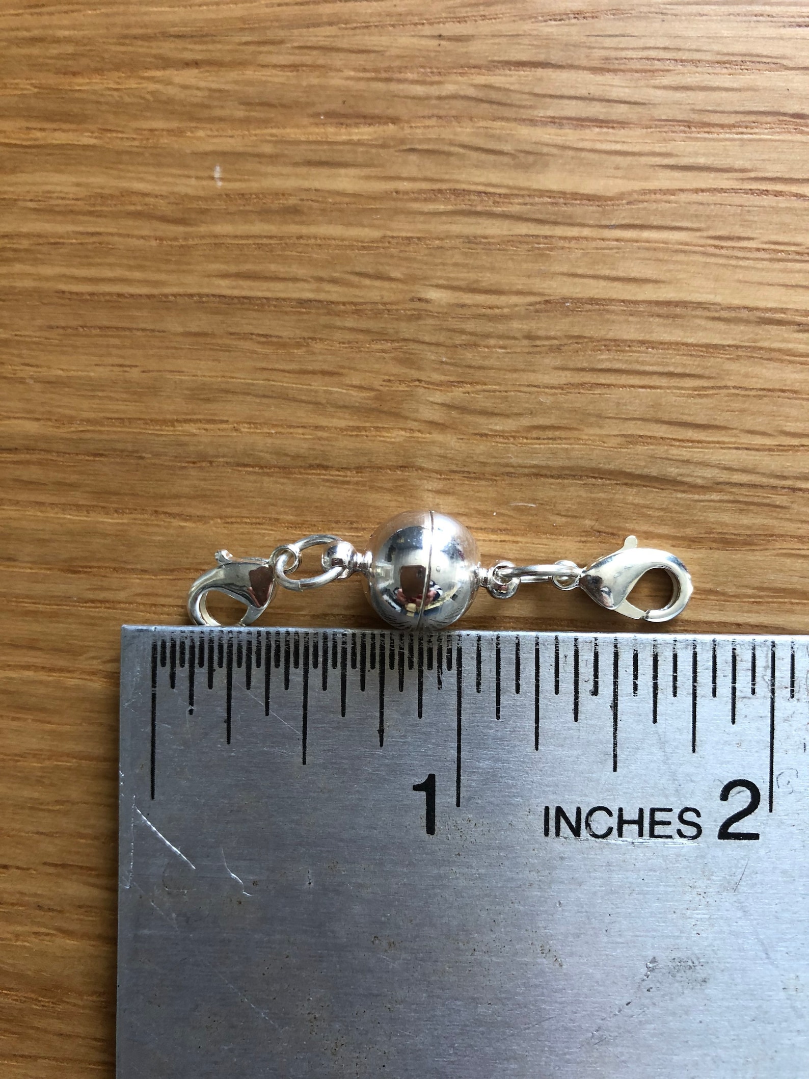 Extender Plain Ball Antique Silver Easy Clasp Etsy